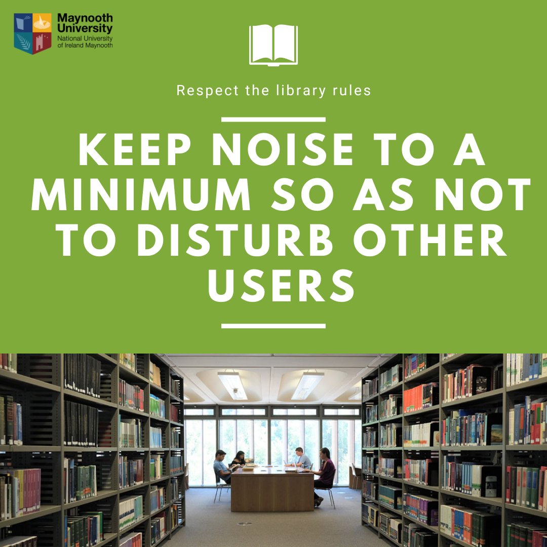 library_MU's tweet image. Please respect the library rules and keep noise to a minimum so you are not disturbing other users #quietlibrary