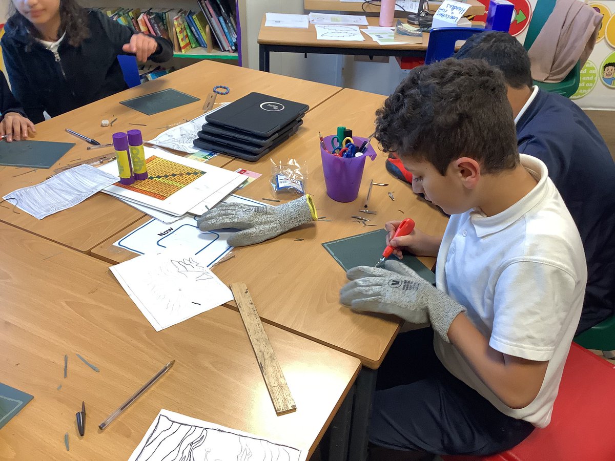 MissPerryREMAT (@missperryremat) on Twitter photo Today year 6N carved out their designs on Lino using the Lino cutters. They concentrated so well and worked safely #StSilasArt #SilasArt <a href="/stsilasschool/">St Silas CE Primary School</a> Today year 6N carved out their designs on Lino using the Lino cutters. They concentrated so well and worked safely #StSilasArt #SilasArt <a href="/stsilasschool/">St Silas CE Primary School</a>