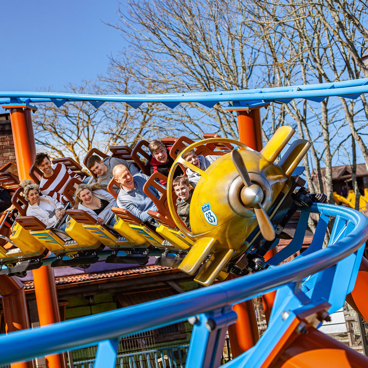 Leisure_Expert's tweet photo. Step aboard with us on Farmyard Flyer, a family coaster that opened in Paulton Park’s Tornado Spring this year! From here, we will fly over a handful of our 2022 projects, where you might spot a new project we are working on at the moment. Fasten your seatbelts, and stay tuned! https://t.co/Gmu5POmGST
