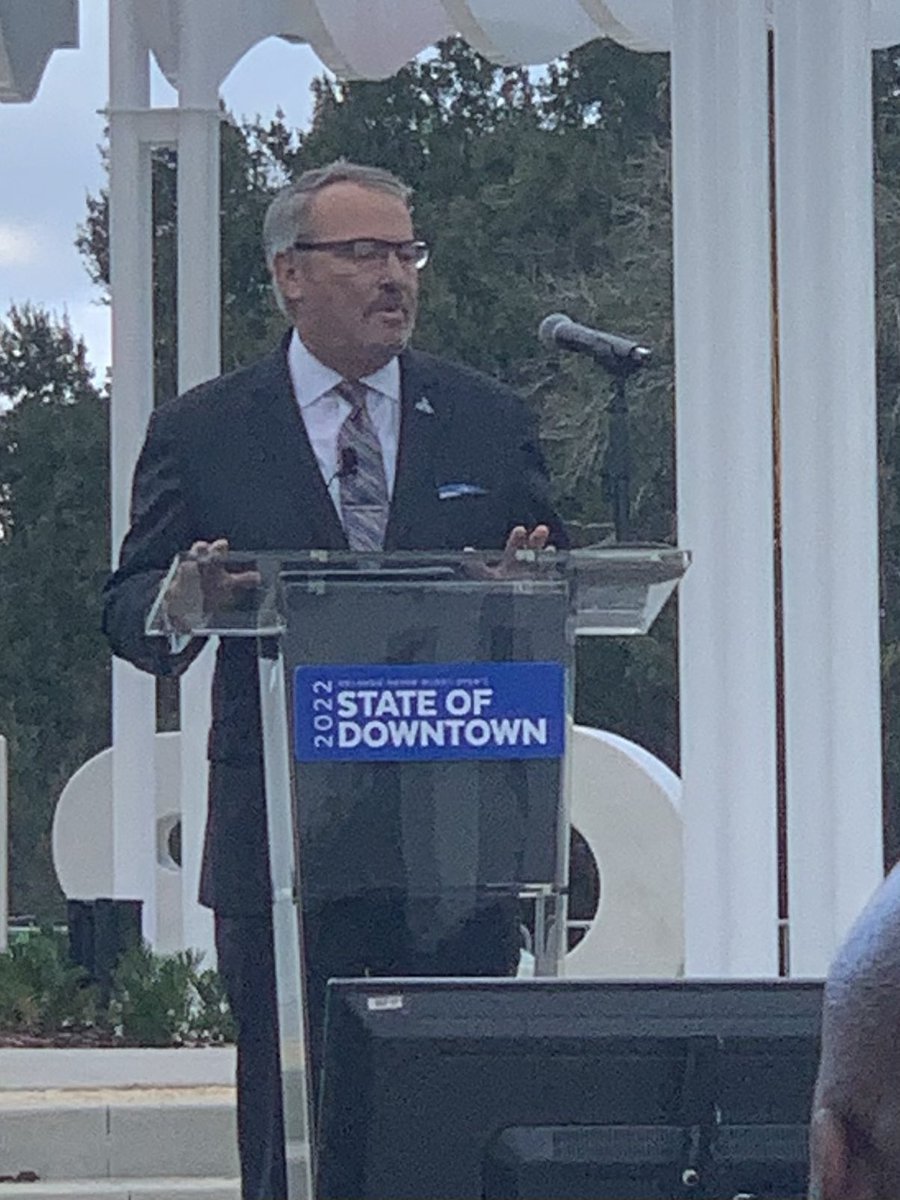 Dan_Pollock_'s tweet photo. Proud to sponsor @DOPOrlando and @orlandomayor Buddy Dyer’s 2022 State of Downtown on Luminary Green in Creative Village. From Mosquito County to the #MetaCenter! https://t.co/k4A5RP5VwW