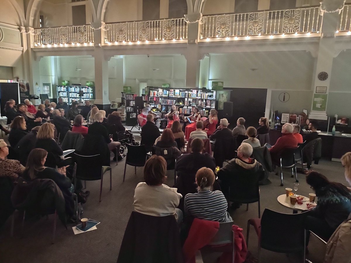 SalfordLibrary's tweet image. A big thank you to everyone that joined us at #Eccles library last night for a wonderful evening of festive classics played by the very talented @stringinfusion  group. It was a joy to see you all.