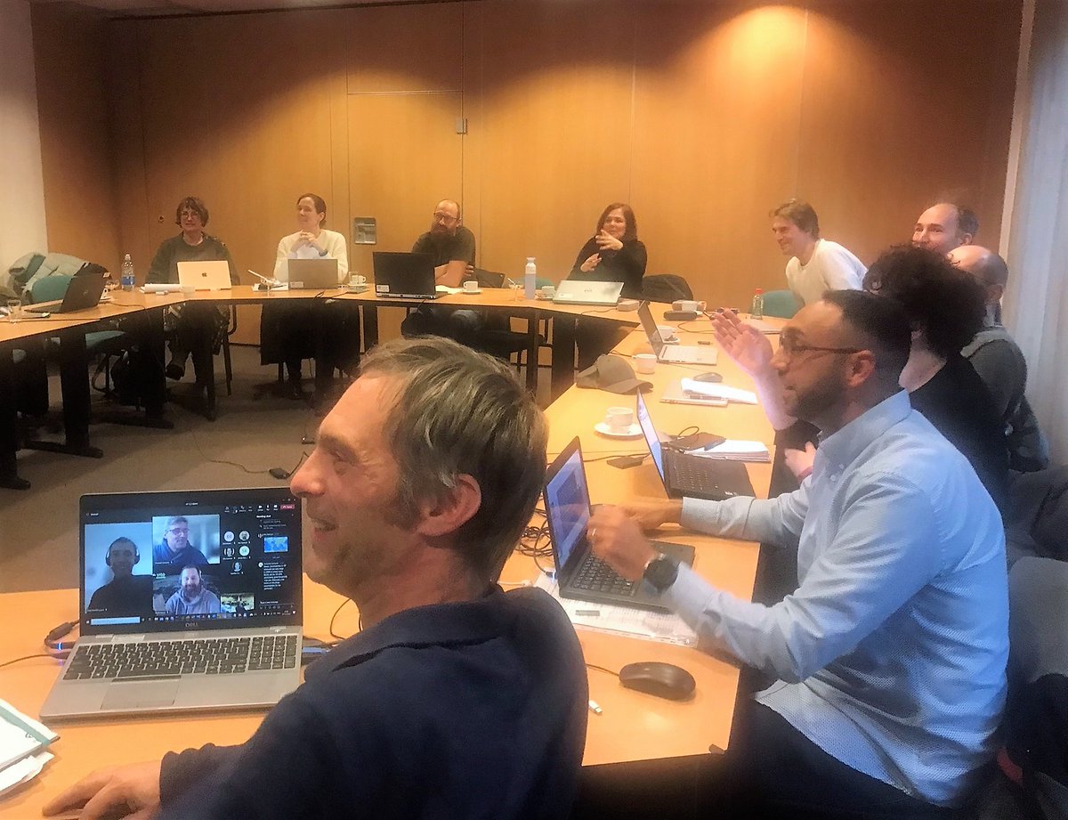 chavarro_diana's tweet photo. First #f2f progress meeting of the @esa #CCI vegetation project hosted by @christiaan_tol @FacultyITC. Nice to discuss the initial findings of the team led by @VITO_RS_ and the participation of consortium members and @CAlbergel on behalf of @esaclimate.   🌿🛰️  
#ECV, #LAI #FAPAR https://t.co/JsiWJY8igD