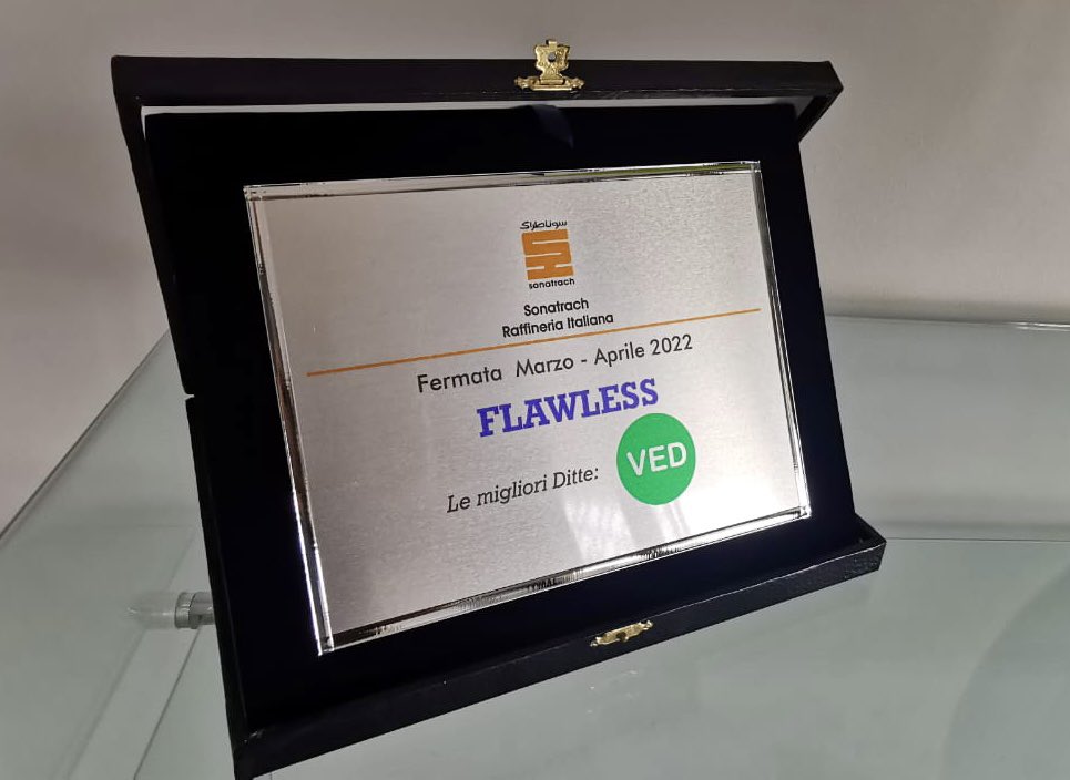 VedSRL's tweet photo. Thank you Sonatrach Raffineria Italiana for this important recognition and congratulations to all the @VedSRL team.

#Ved #Sonatrach #Safety #MechanicalMaintenanceService  #PortableOnSiteMachines #CNC #CompositeMaterialsApplications #GasketsProductionEngineering #Machining https://t.co/eqWbN8Xp3U