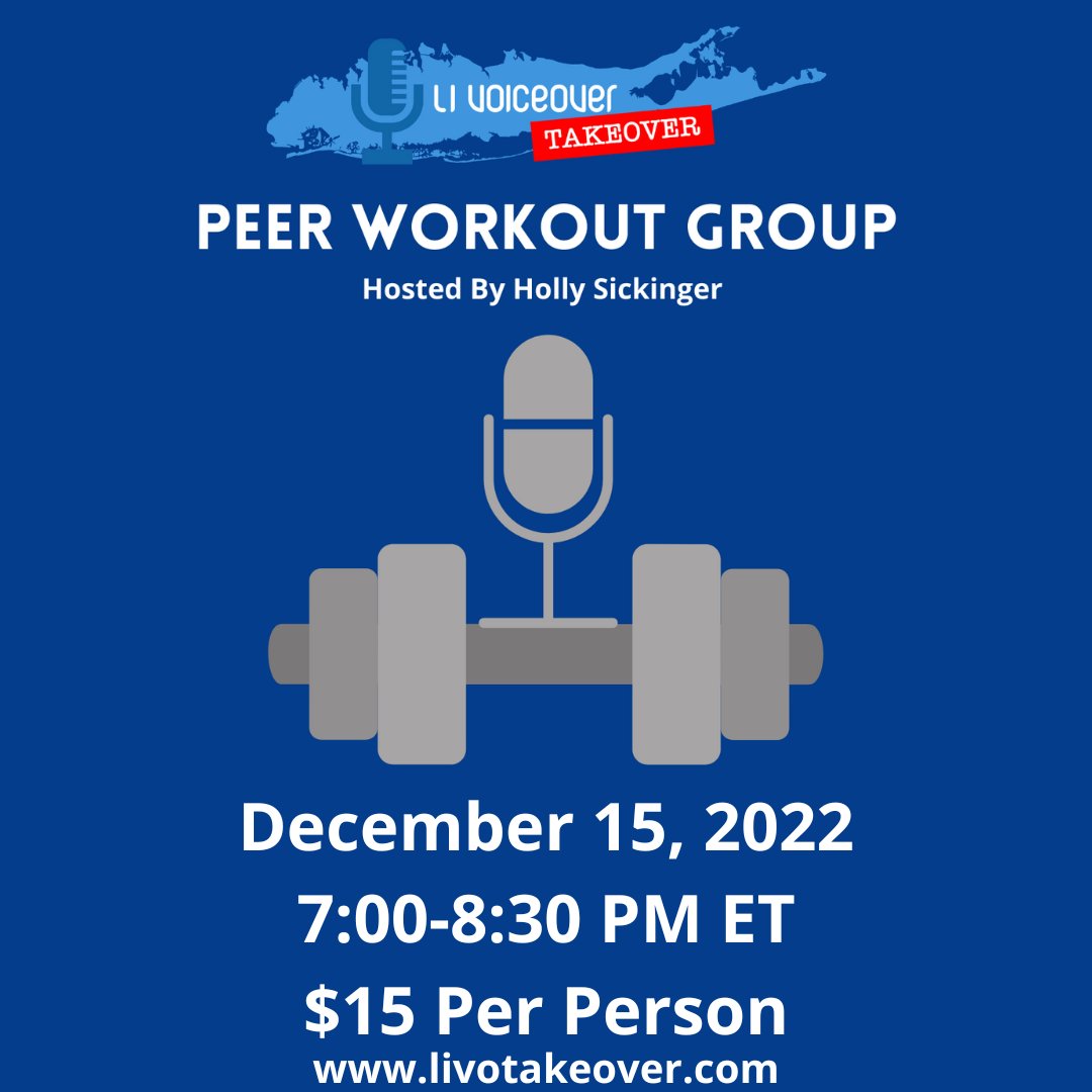 Holly Sickinger (@sickingerholly) on Twitter photo It’s the end of the year, why not get yourself ready for 2023 by joining <a href="/VOTakeoverLI/">LIVO Takeover</a>'s monthly virtual Peer Workout? It’s a chance to meet people and get some unique audition ideas to book more in the new year. Check out livotakeover.com/event-details/… to learn more. Happy Holidays! It’s the end of the year, why not get yourself ready for 2023 by joining <a href="/VOTakeoverLI/">LIVO Takeover</a>'s monthly virtual Peer Workout? It’s a chance to meet people and get some unique audition ideas to book more in the new year. Check out livotakeover.com/event-details/… to learn more. Happy Holidays!