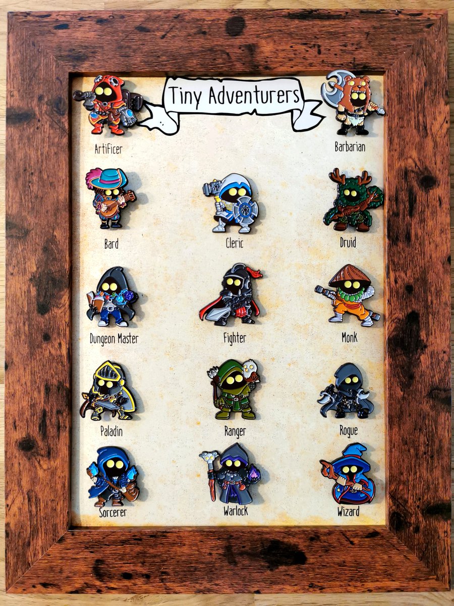 Our Tiny Adventurer DM has now sold out, but all other classes are available on our Etsy!