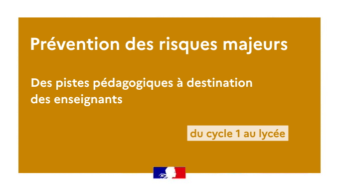 Eduscol's tweet photo. 🌍 Éduquer et informer sur les risques majeurs: des pistes pédagogiques pour tous les niveaux pour accompagner les séances sur les risques majeurs (vagues de chaleur, feux de forêt, submersion marine) en lien avec les compétences et attendus des programmes
https://t.co/4JOfHl2rbF https://t.co/Aww2hV6DeY
