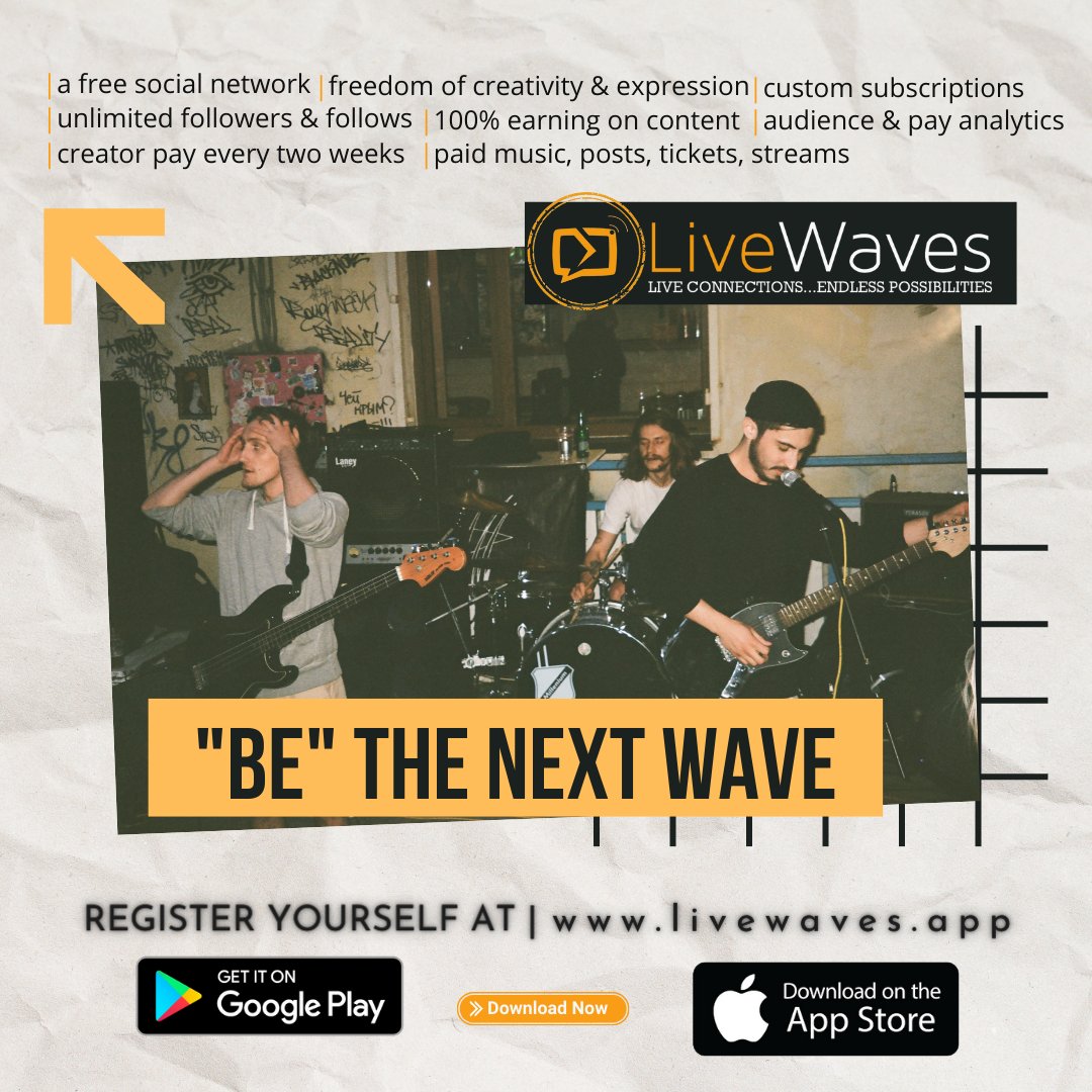 LiveWavesApp's tweet photo. #LiveWaves is for #Music. Every #Singer &amp; #Producer can #earn with #free #expression on our #platform. #Upload #videos like #Reels on our #Waves Player.  #Pay on #videos &amp; #pics with any #content.

#JoinUs #YourContentYourRules #Download #Apple #Android #iOS #App #New. https://t.co/AePFHT2yZv