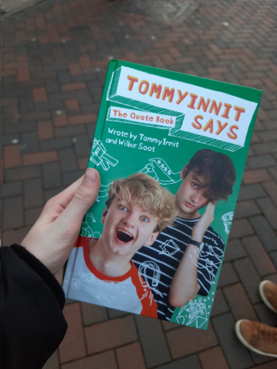 Just got the <a href="/tommyinnit/">TommyInnit</a> quote book, feeling good