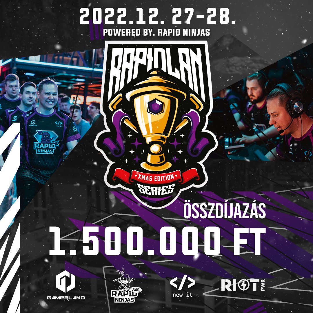 🎄RapidLAN Series: XMAS EDITION🎄

Our next LAN event is finally here.👀🔥

Date: December 27-28.

Everything you need to know: esportmanager.com/tournaments/63… 

#RapidGO