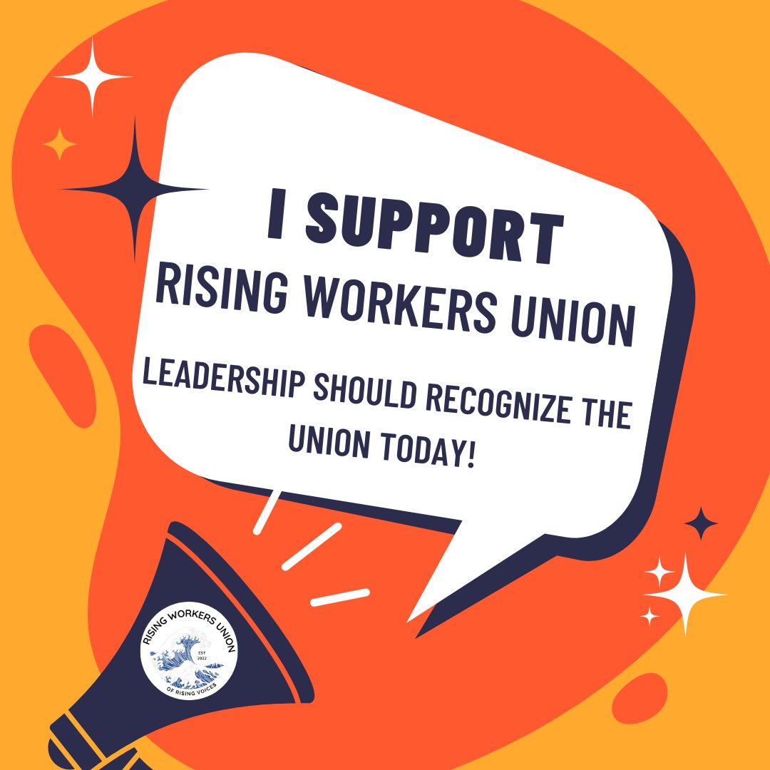 twildt's tweet image. Hope these folks get voluntary recognition! @rvstaffunion  
@RisingVoicesAAF 
#Guildstrong
#RisingWorkersUnion
#Organize