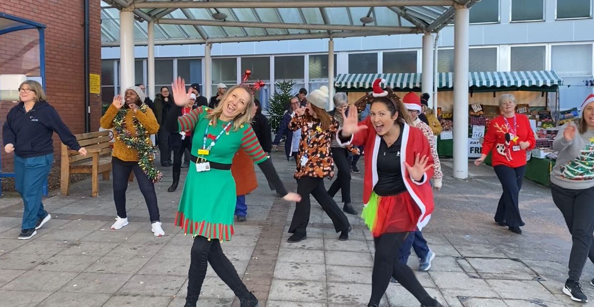 UHDBWellbeing's tweet photo. Thank you to everyone who joined our fantastic Festive Flashmobs this morning at @UHDBTrust and Queens Hospital Burton ππ
πΆ
Join us next week for our final Festive Flashmobs on: Tues 13th- Ilkeston Community Hospital 11.30am, Virtual (Teams) at 12pm & Thurs 16th SJCH at 5pm https://t.co/jZdFeO7VtQ