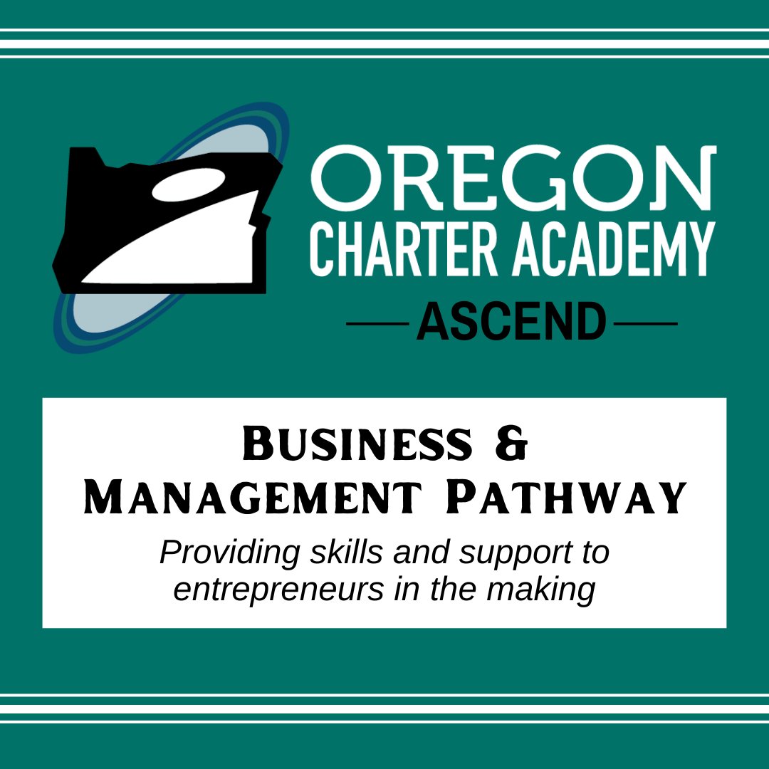OregonCharter's tweet photo. Does your child have an entrepreneurial spirit?
Learn more about our Career and Technical Education program, ASCEND: https://t.co/AMQjlVPxv5
#ASCEND #business #management #smallbusiness #CTE #virutalschool #onlineducation #onlinelearning #schoolfromhome #entrepreneurship #k12 https://t.co/SiBXO1XTAl