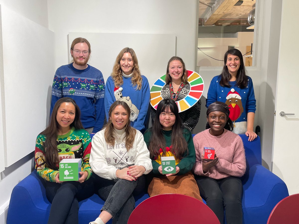 globalcompactUK's tweet photo. ❄️Today we took part in @savechildrenuk #ChristmasJumperDay to play a small part in helping tackle #SDG1 – No Poverty

For more ways your business can advance the #SDGs and spread a bit of festive cheer read our latest #MeasuringUp blog: https://t.co/9Dv0BzVaGp https://t.co/Dry4ngG7Os