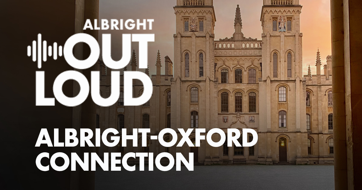 TExpLAlvernia's tweet image. Catch an insider&apos;s glimpse of @UniofOxford   through Albright Out Loud! Hear from local educators &amp;amp; administrators who traveled to England to explore how creativity and innovation can solve problems and enhance learning. #totalexperiencelearning

ecs.page.link/ZriLu