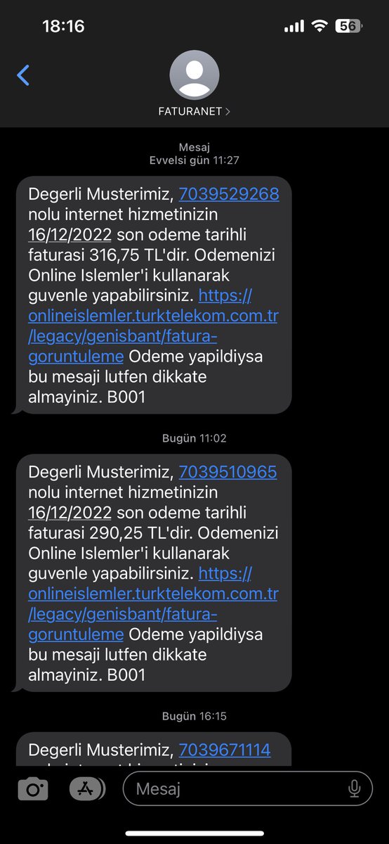 ahmgrr's tweet photo. Hiç biri bana ait olmayan aboneliklerle ilgili neden bana mesaj atıyorsunuz @TTDestek https://t.co/xyuEXeiOge