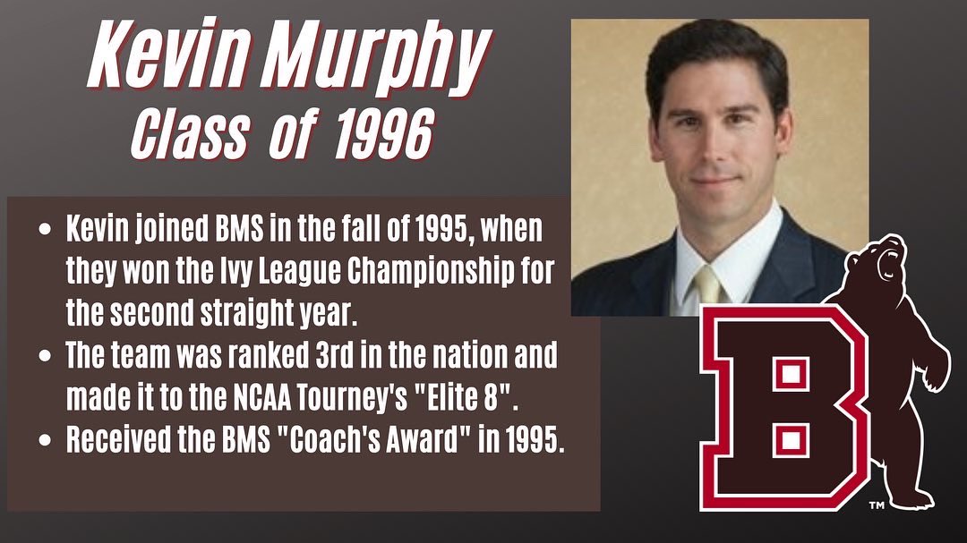 BrownU_MSoccer's tweet photo. Our next Alumni Spotlight is on Kevin Murphy❗️ 

Kevin graduated from Brown in 1996 and first started working in advertising. He then went to law school and is now a corporate attorney in Rhode Island!  🐻 
#BrownBuilt | #GoBears https://t.co/qXK5a7SRtH
