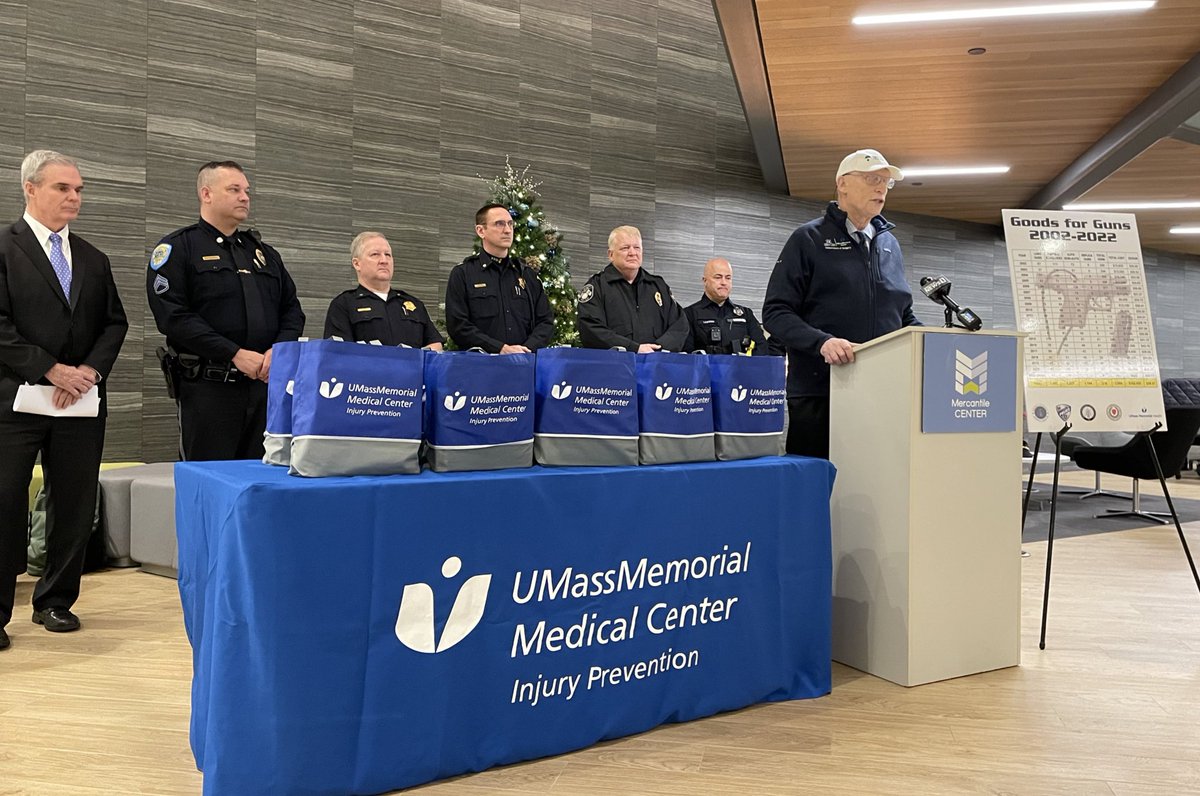 umassmemorial's tweet image. The 21st annual guns buyback program – Guns to Gardens - now encompasses nine collection sites in Central MA.

Since the inception of the Goods to Guns program, more than 3,714 guns have been turned into law enforcement officials in Central Massachusetts.