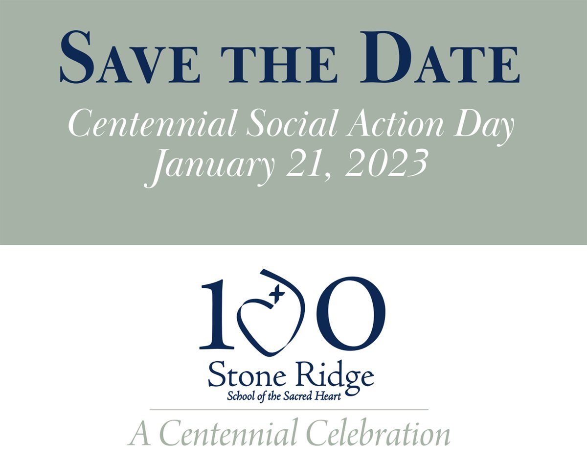 Stone Ridge (@gatorssr) on Twitter photo Join us for our Centennial Social Action Day in Washington, DC and beyond! A day of service to transform communities across the nation.
More information here: centennial.stoneridgeschool.org/events/social-…
Use #SRSocialAction and #SR100yrs on social media to connect with us! #goal3 #goal4 #centennial Join us for our Centennial Social Action Day in Washington, DC and beyond! A day of service to transform communities across the nation.
More information here: centennial.stoneridgeschool.org/events/social-…
Use #SRSocialAction and #SR100yrs on social media to connect with us! #goal3 #goal4 #centennial