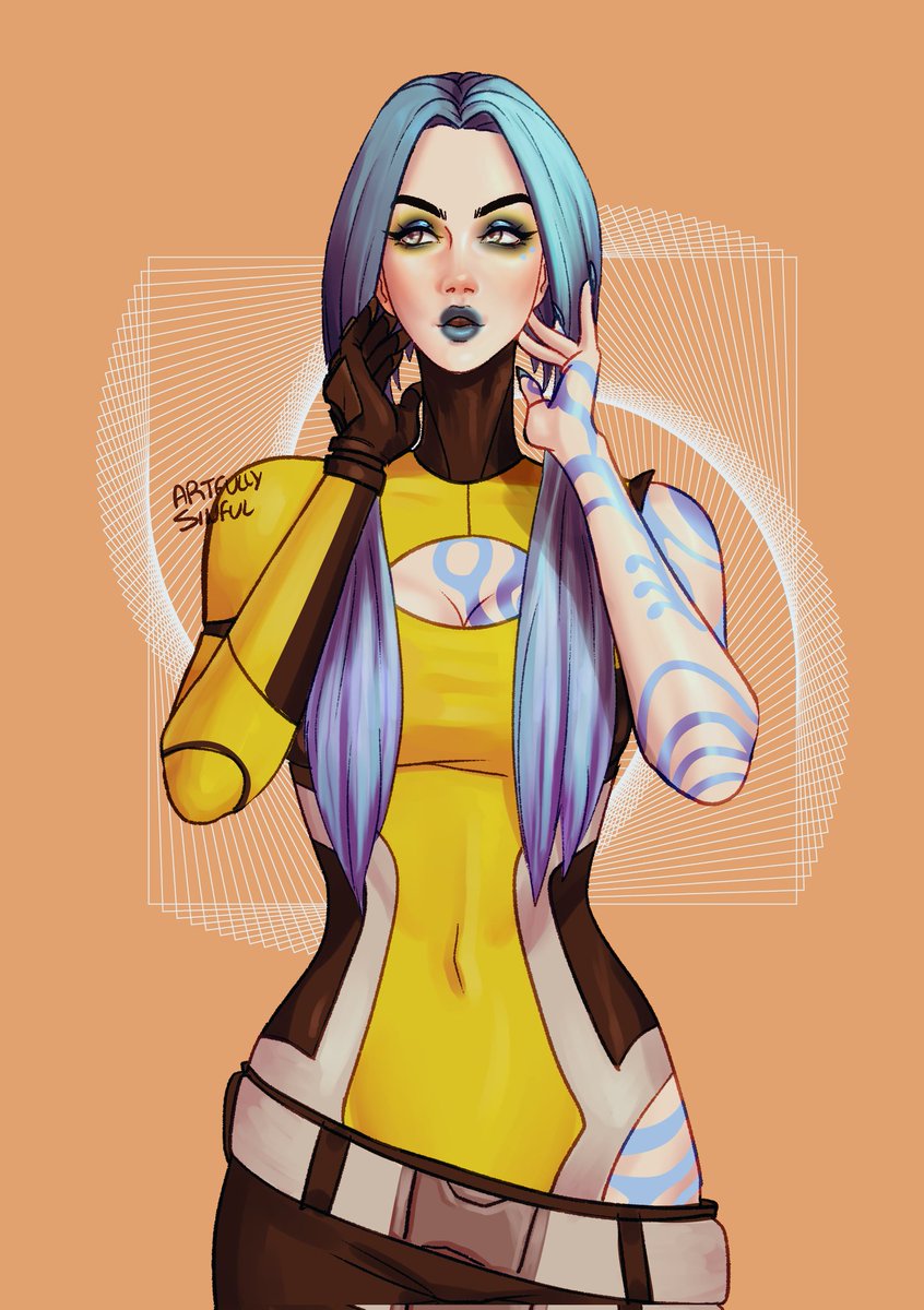 been a while since ive drawn Maya, here she is in a makeup look i thought she'd look good in
[Borderlands fanart]