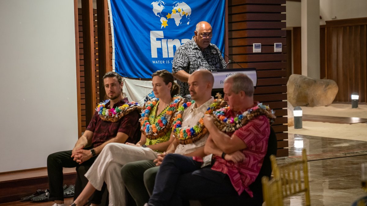 EuroAquatics's tweet photo. A special thank you to, @Fiji_Swimming President Ben Rova, Vice-Presidents Lucy Erasito and Pitila Thompson as well as General Secretary of @FijiSportsC Mr. Peter Mazey, CEO Mrs Litiana Loabuka, Vice-President and General Secretary of @fijinocsport Ms. Lorraine Mar. https://t.co/IhaYfL03nv