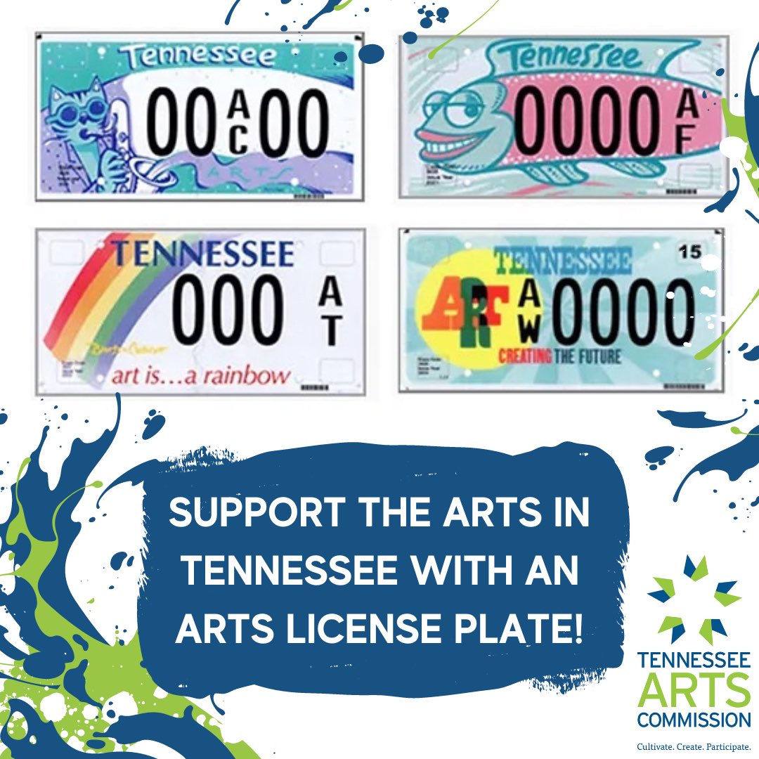 TN Art Ed Assoc (@tnarted) on Twitter photo Our friends at the Tennessee Arts Commission <a href="/TN_Arts/">TN Arts Commission</a> support the arts here in Tennessee and YOU CAN TOO! Get you a specialty plate to support the arts in Tennessee! 🚗🚙 visit tnspecialtyplates.org Our friends at the Tennessee Arts Commission <a href="/TN_Arts/">TN Arts Commission</a> support the arts here in Tennessee and YOU CAN TOO! Get you a specialty plate to support the arts in Tennessee! 🚗🚙 visit tnspecialtyplates.org