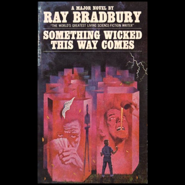 raybradbury's tweet photo. In today’s #BookCoverCorner, we wanted to spotlight this delightfully spooky 1967 edition of Something Wicked This Way Comes. #RayBradbury #SomethingWicked https://t.co/xZV0b2BdTK