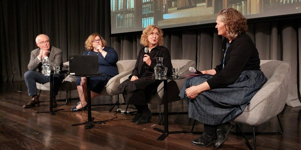 NSLA's tweet photo. What have been the experiences of @NSLA libraries to recent crisis events, and what does this tell us about the role of libraries in our communities today? In this panel session hosted at @NLNZ, the heads of three Australian libraries discuss this question https://t.co/XReReJkvoE https://t.co/asq1iOqAiU