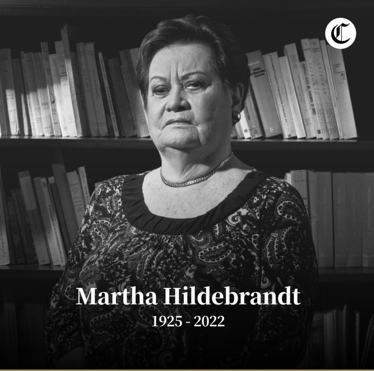 Cristian Rivero (@_cristianrivero) on Twitter photo 🖤 buen viaje Doña Martha, fue un gusto verla, leerla y escucharla. A los familiares y allegados las condolencias del caso. 🖤 buen viaje Doña Martha, fue un gusto verla, leerla y escucharla. A los familiares y allegados las condolencias del caso.
