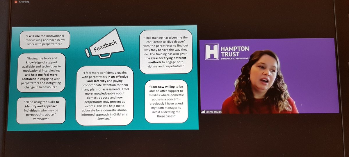 HayesHants's tweet image. Excellent webinar. Enlarge this pic to read #Feedback from those who benefited from doing #Dareaware course. Everyone has a chance to help prevent #DomesticAbuse .... take it! @TheHamptonTrust