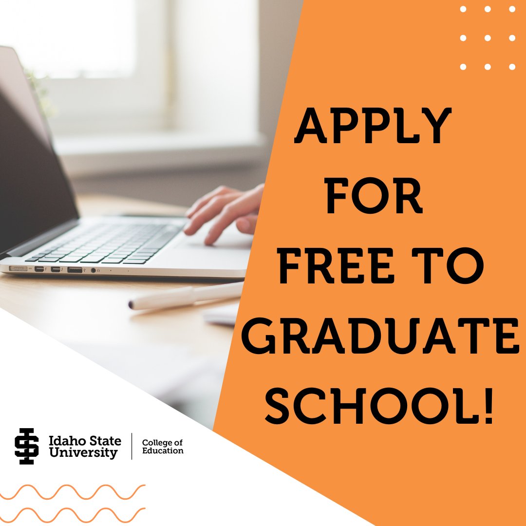 IdahoStateEd's tweet photo. Future #GradBengals! We are excited to announce that all graduate applications within the College of Education in the 2022-2023 application season will be FREE! Learn more at https://t.co/dqE7dCUbZ0. https://t.co/4oS5aWOZRM
