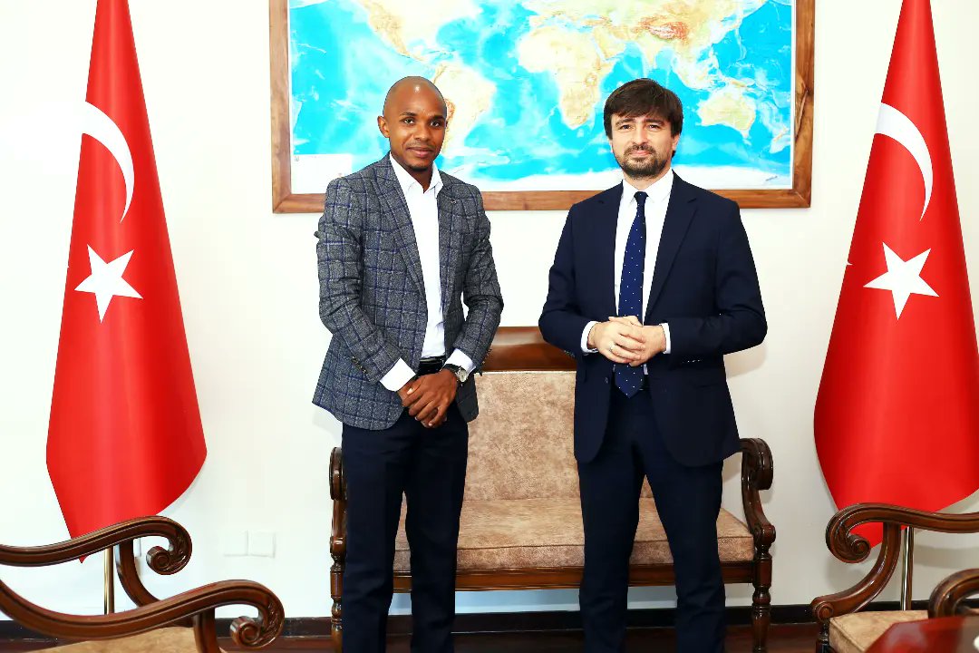 StevenCannons's tweet photo. earlier today, I was Privileged to Visit, His Excellency Ambassador of Turkey in Tanzania, where we had a Meaningful Conversation regarding Tanzania and Turkey Business Opportunities in Several Sectors including Agroprocessing, Textiles, Tourism, Import and Export Logistics etc https://t.co/UfIrGcatQz
