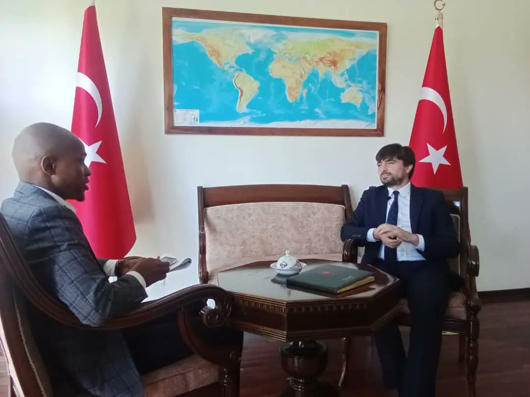 StevenCannons's tweet photo. earlier today, I was Privileged to Visit, His Excellency Ambassador of Turkey in Tanzania, where we had a Meaningful Conversation regarding Tanzania and Turkey Business Opportunities in Several Sectors including Agroprocessing, Textiles, Tourism, Import and Export Logistics etc https://t.co/UfIrGcatQz