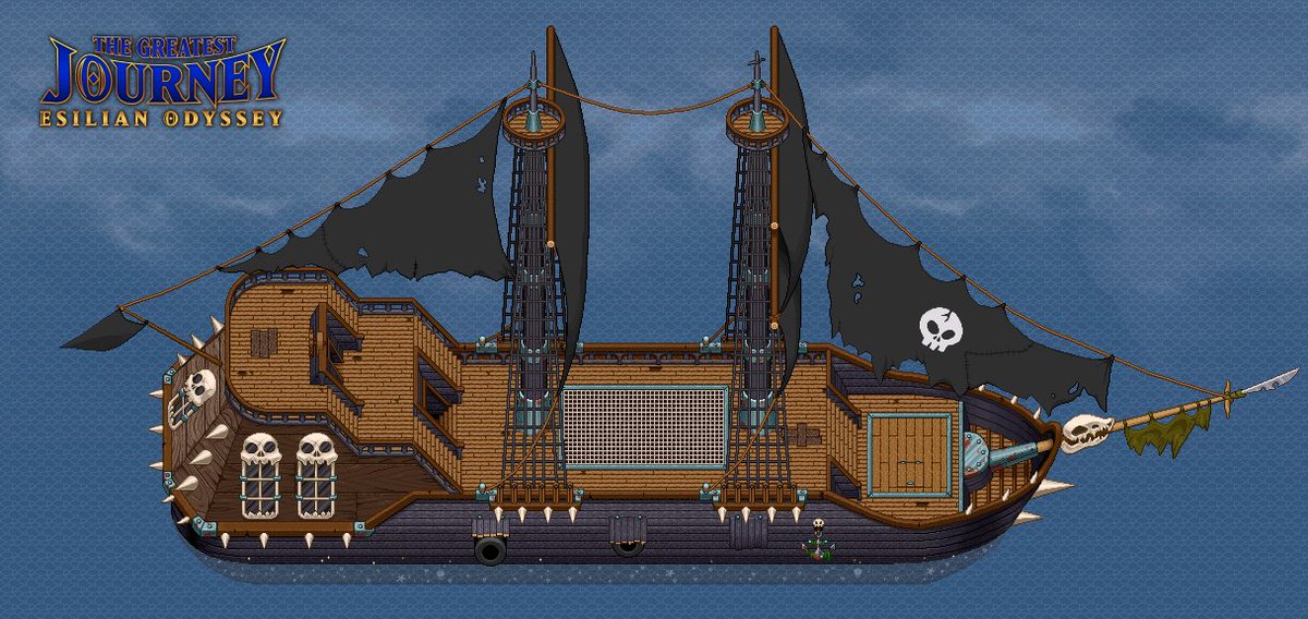 PlayTGJ's tweet photo. You want ships? We got ships! Big ships, little ships, spooky ships, and ships you haven't even seen yet!

Read all about them in our devlog. ➡️ https://t.co/SE3Q7Wg7I3

#screenshotsaturday | #pixelart | #gamedev | #indiedev | #rpgmaker | #TGJ https://t.co/ig54vaxKyI