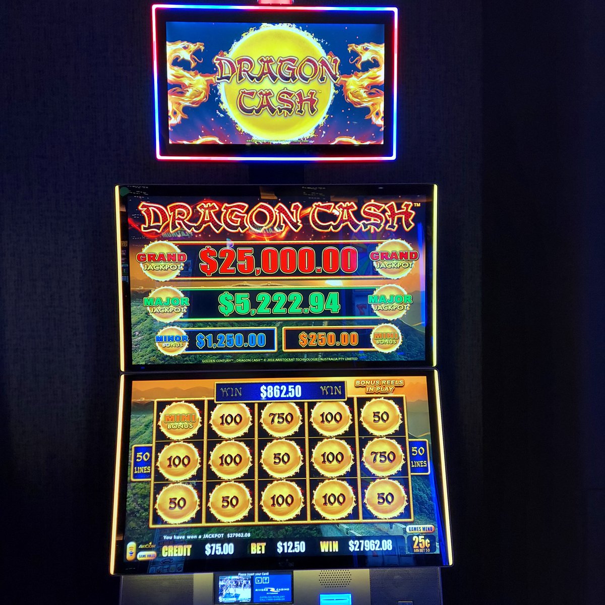 Rivers Casino Pittsburgh on Twitter "Jackpot party! 🎉 🎉 😄 💵 27,962.08
