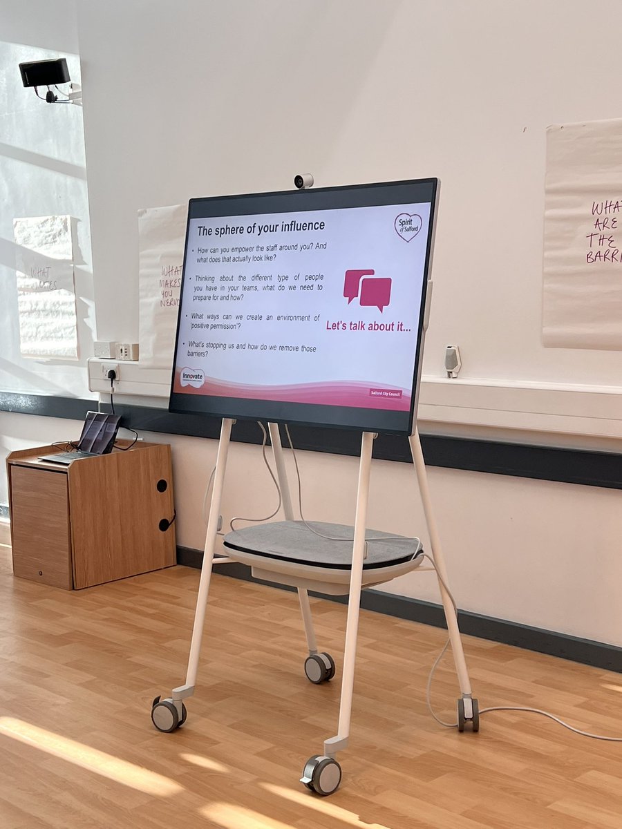 Steven_fry1's tweet photo. Fantastic session on the neighbourhood work-stream of Innovate. Distributed leadership and codesign at the heart of this! #Innovations #Salford #HROD https://t.co/getI9MxFlW