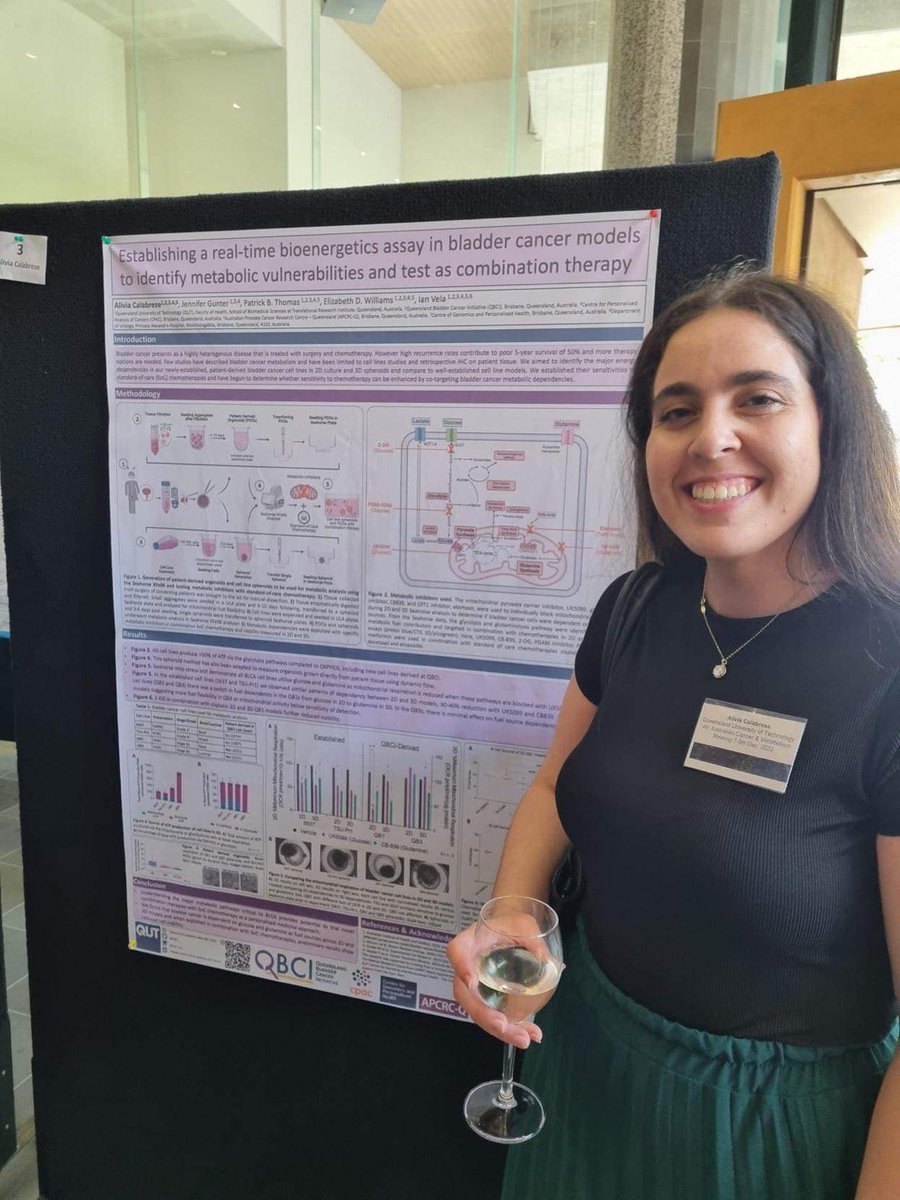 QBCI (@qbci_) on Twitter photo <a href="/QBCI_/">QBCI</a>‘s own, Alivia, presenting her MPhil work ft. <a href="/jenni_gunter/">Jenni Gunter</a>, <a href="/OzEDW/">Elizabeth Williams</a> & <a href="/PatB_Thomas/">Patrick Thomas</a> on metabolism, patient-derived #organoids & #bladdercancer precision medicine. Catch her at #acmm2022! <a href="/TRI_info/">Translational Research Institute</a> (housed) <a href="/PARFoundation/">PA Research Foundation</a> (funded), <a href="/QUT_Genomics/">QUT Centre for Genomics & Personalised Health</a> (supported) <a href="/HelixQUT/">Helix QUT Biomed HDR Student Society</a> @apcrcq <a href="/QBCI_/">QBCI</a>‘s own, Alivia, presenting her MPhil work ft. <a href="/jenni_gunter/">Jenni Gunter</a>, <a href="/OzEDW/">Elizabeth Williams</a> & <a href="/PatB_Thomas/">Patrick Thomas</a> on metabolism, patient-derived #organoids & #bladdercancer precision medicine. Catch her at #acmm2022! <a href="/TRI_info/">Translational Research Institute</a> (housed) <a href="/PARFoundation/">PA Research Foundation</a> (funded), <a href="/QUT_Genomics/">QUT Centre for Genomics & Personalised Health</a> (supported) <a href="/HelixQUT/">Helix QUT Biomed HDR Student Society</a> @apcrcq
