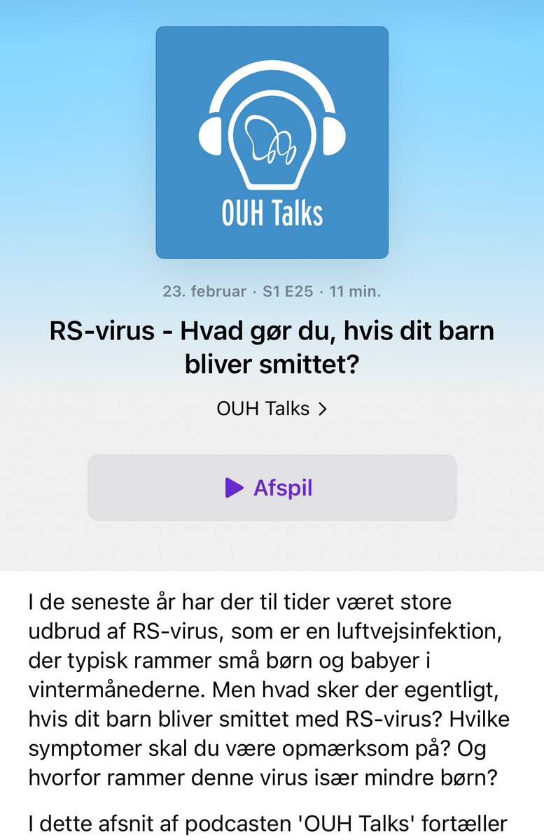 yngrelaegeliv's tweet photo. Min dygtige kollega @Camilla_Dalby på @OUHTalks havde under sidste års RS epidemi infektionpædiater Niels Fisker i studiet for at fortælle om symptomer og behandling af RS-virus. Den må siges at være høj aktuel at poste igen #formidling #sundhed #RSVirus https://t.co/vbl1LVNS75