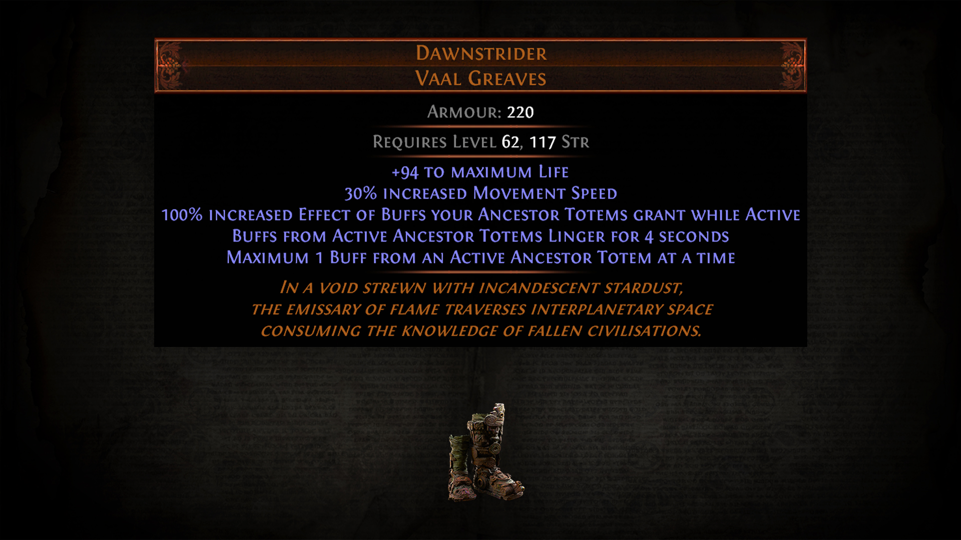 Path of Exile on Twitter "The Dawnstrider Unique Boots can drop from the Searing Exarch, and