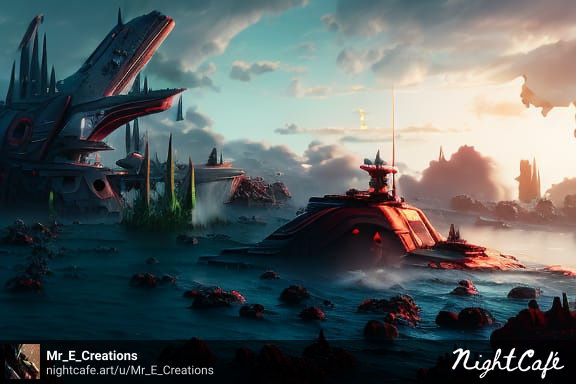 Mr_E_Creations's tweet photo. "Crashlanded" 1
Created with @nightcafestudio
https://t.co/jMB7WmhlC1
#MrECreations
#aiart
#crashlanded https://t.co/8kbke7vYrF