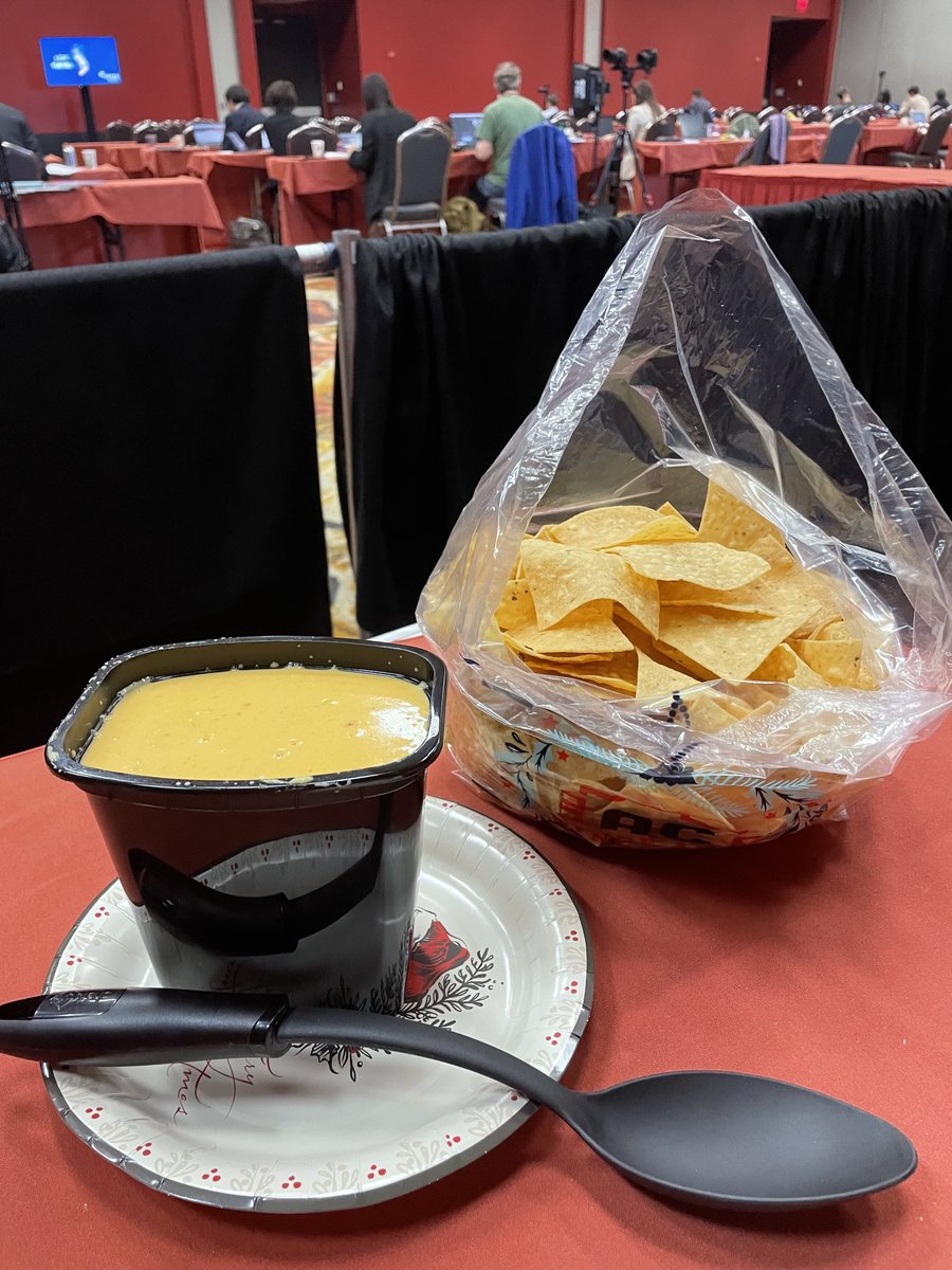 Rick__Buck's tweet photo. A long-standing ⁦@SABCSSanAntonio⁩ Press Room tradition continues - the bucket of cheese!  It’s been a great week working with our media &amp; PIO colleagues. Kudos to ⁦@jcplo⁩ and ⁦@KathVenango⁩. Thanks ⁦@VKaklamani⁩ ⁦@CarlosArteagaMD⁩ #SABCS22 https://t.co/HOfjJyNiWK
