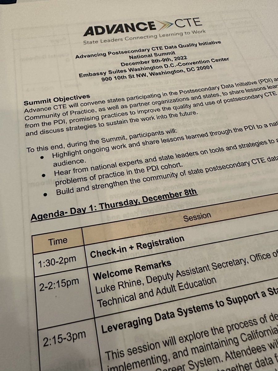 At @CTEWorks Advancing Postsecondary #CTE Data Quality National Summit sponsored by @ECMCFoundation @AnnaFontus Discussing need for access to data to improve practice, policy, & research @ACTERCareerTech @actecareertech @DrMBartlett @NCStateCCCE #careerandtechnicaleducation