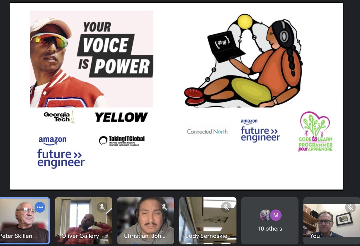 MikeFitz157's tweet image. I wanted to thank CJAY GRiZ from the Cree Nation of Chisasibi and @peterskillen @CanCodeToLearn for empowering student voice through #HourOfCode @RCDSB Using code to strive for social justice and highlighting the beautiful mathematics in coding/music creation #RCDSBCodes #YVIP