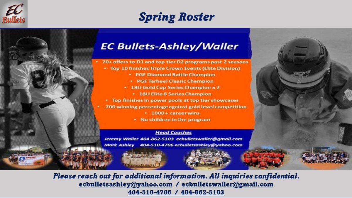 Coming off another successful fall season, we are looking to add a few more dedicated players to our group.  We have a high level roster made up of athletes from across the country through the '25 class. We play in the top pools in the top events. All inquiries private.