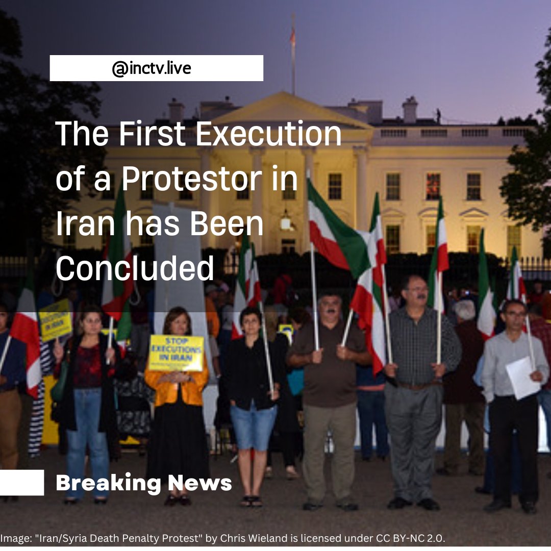 inctvlive's tweet photo. #BreakingNews: the first execution of a protestor in Iran has been concluded

#IranRevolution #IranProtests #IranProtests2022 #NewsUpdate #news #irannews #iranexecution #IranRevolution2022 https://t.co/5QrYwGEHb1