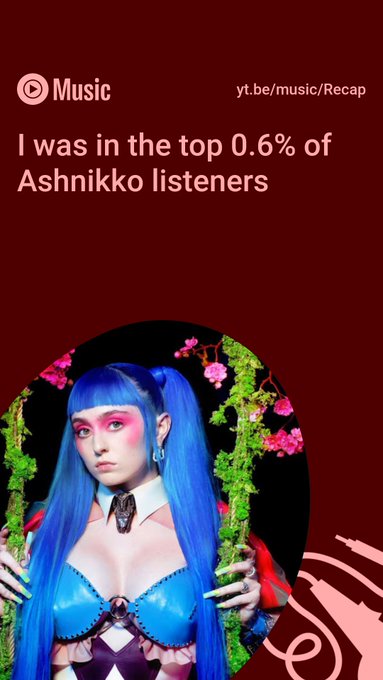 @ashnikko  Check out my 2022 #YouTubeMusicRecap! Explore yours at https://t.co/3thZkuuebl https://t.<a class="tags" href="/tag/ashnikko">@ashnikko</a><a href="/tag/youtubemusicrecap"class="tags">#YouTubeMusicRecap</a>