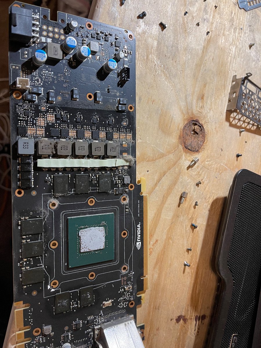 Techy87's tweet image. When cleaning a video card, make sure it’s thorough!
