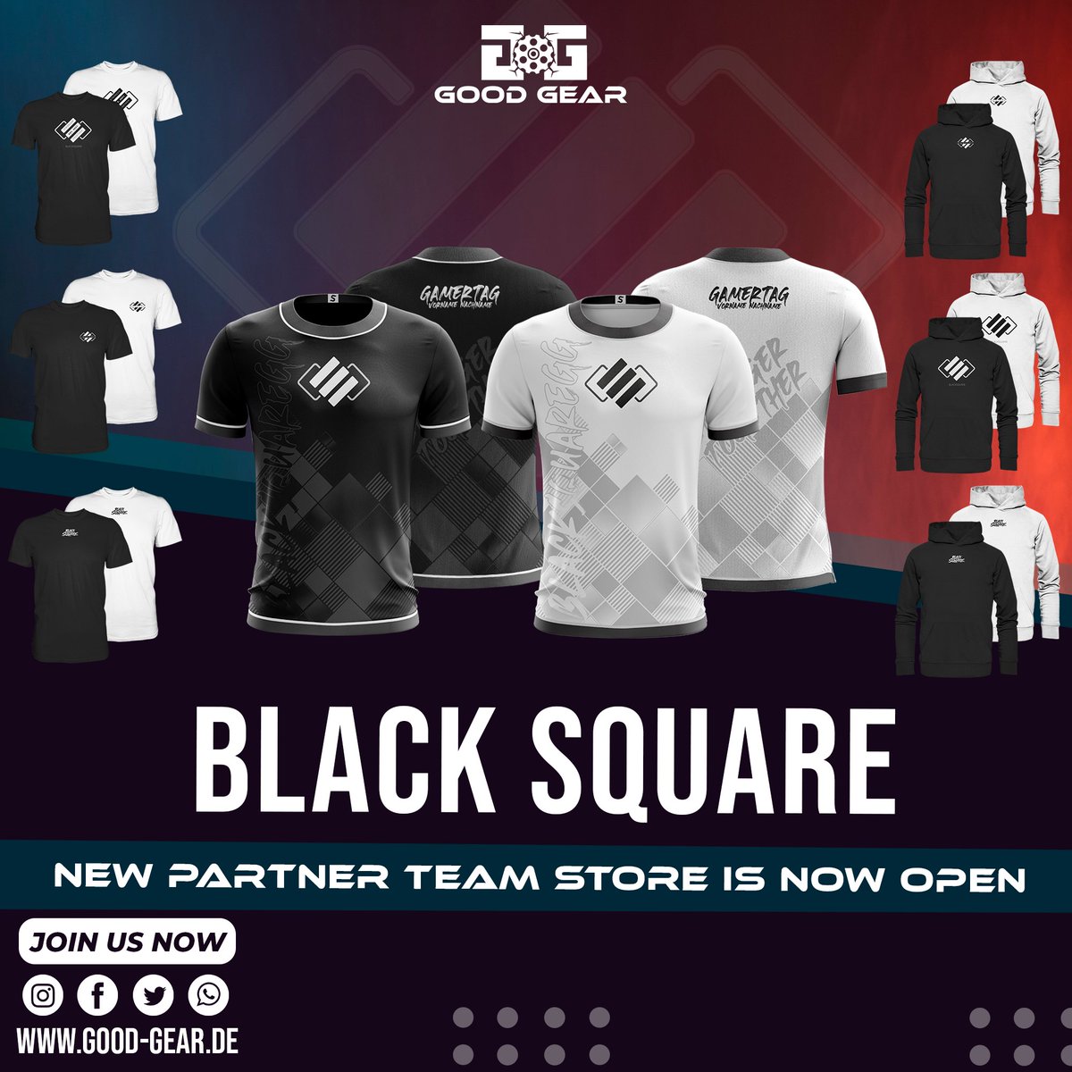 ++ Neuer Store Partner ++

Wir heißen unseren neuen Partner <a href="/BlackSquareGG/">BlackSquareGG</a> herzlich willkommen bei Good Gear! 🤝

➡️Checkt den Store aus good-gear.de/team-store-bla… 🤙
 
#gg #goodgear #custom #gamer #teams #esports #streamer #custommade #merchandise #community