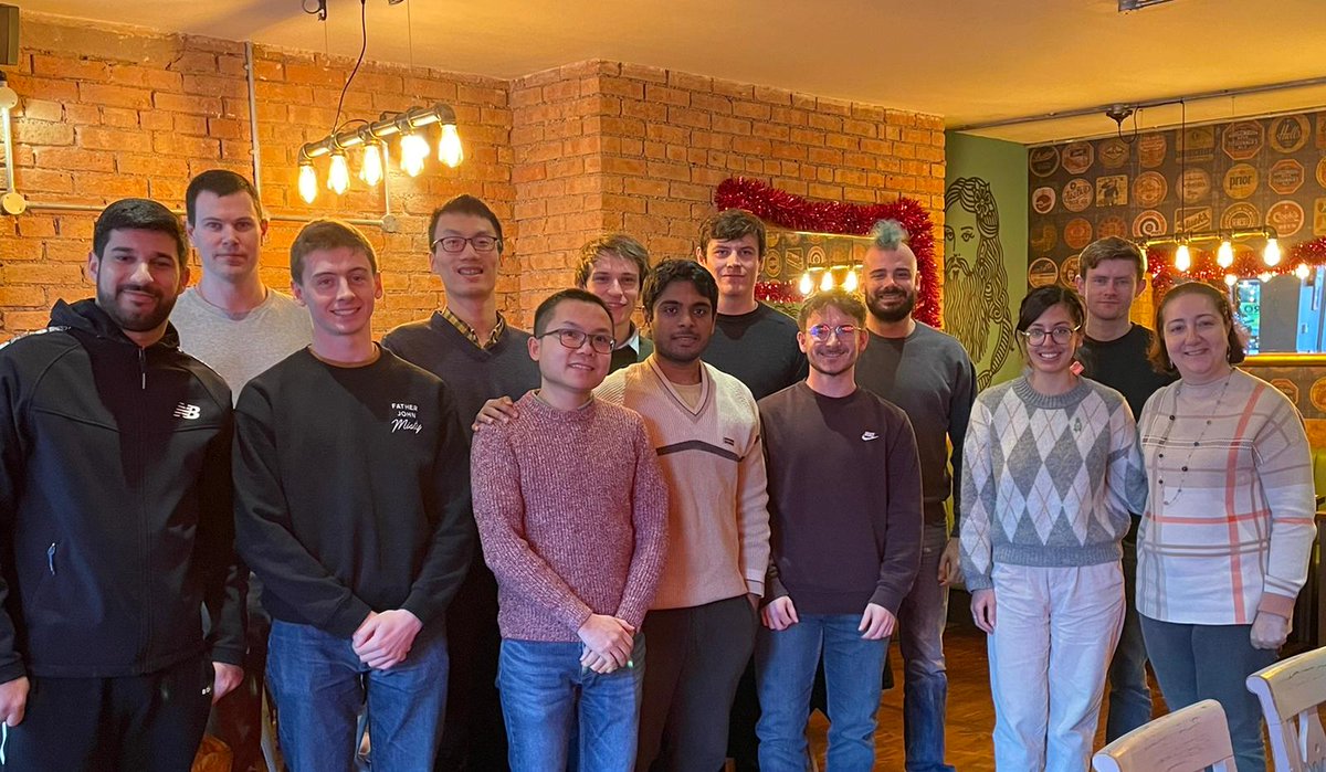 🎄🥘 Xmas meal 2022 for #MaVi group <a href="/bristolcs/">Bristol School of Computer Science</a> @BristolUniEng was loads of fun. 🎅 took note of our wishes for 2023. Keeping fingers crossed🤞for papers🗃️under review or ongoing works. I'd like to take the opportunity to thank everyone for their hard work. Highlights of 2022 in🧵