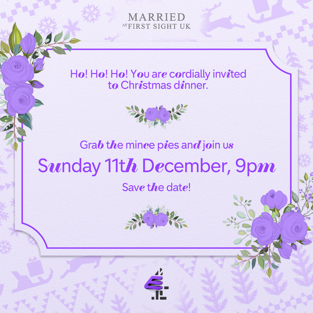 That's right, it's time to get the dysfunctional family back together. Expect laughter, romance and some crackers!

Join us this Sunday for the Married At First Sight: Christmas Reunion 9pm on E4

#MAFSUK