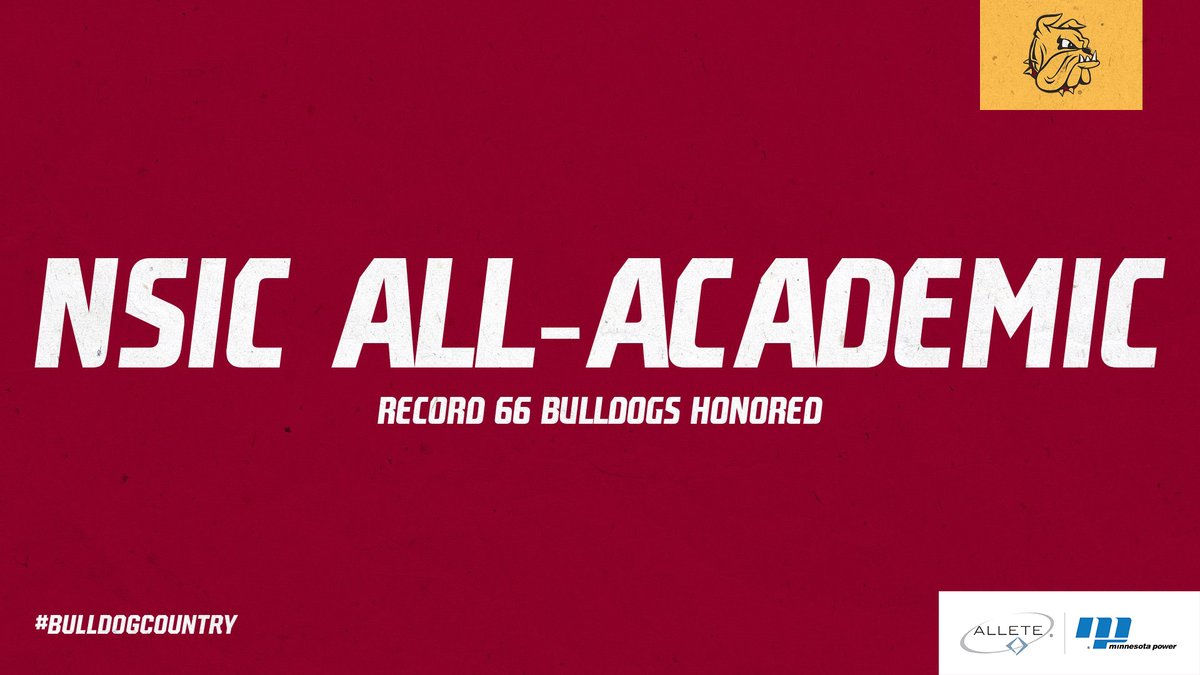 UMDBulldogs's tweet photo. Record 66 Bulldogs honored on @NorthernSunConf Fall All-Academic Team #CLASSROOM

@ALLETE_Inc | @mnpower 

Story: https://t.co/B4YHSScdLM https://t.co/3P0LrXNdHp